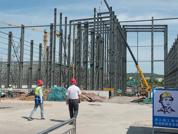 Steel Structure Cold Storage Project Construction Site